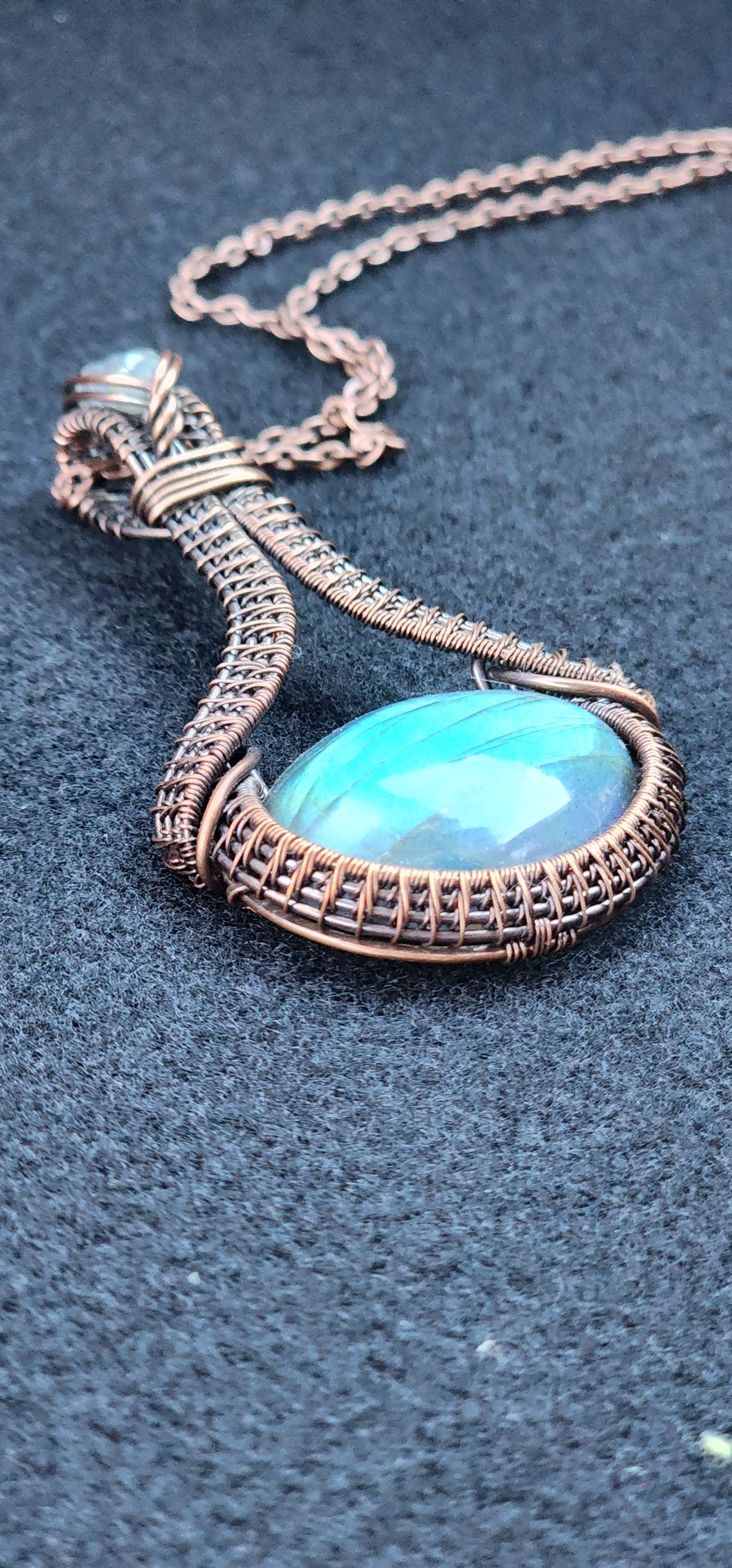 Blue and Green Labradorite