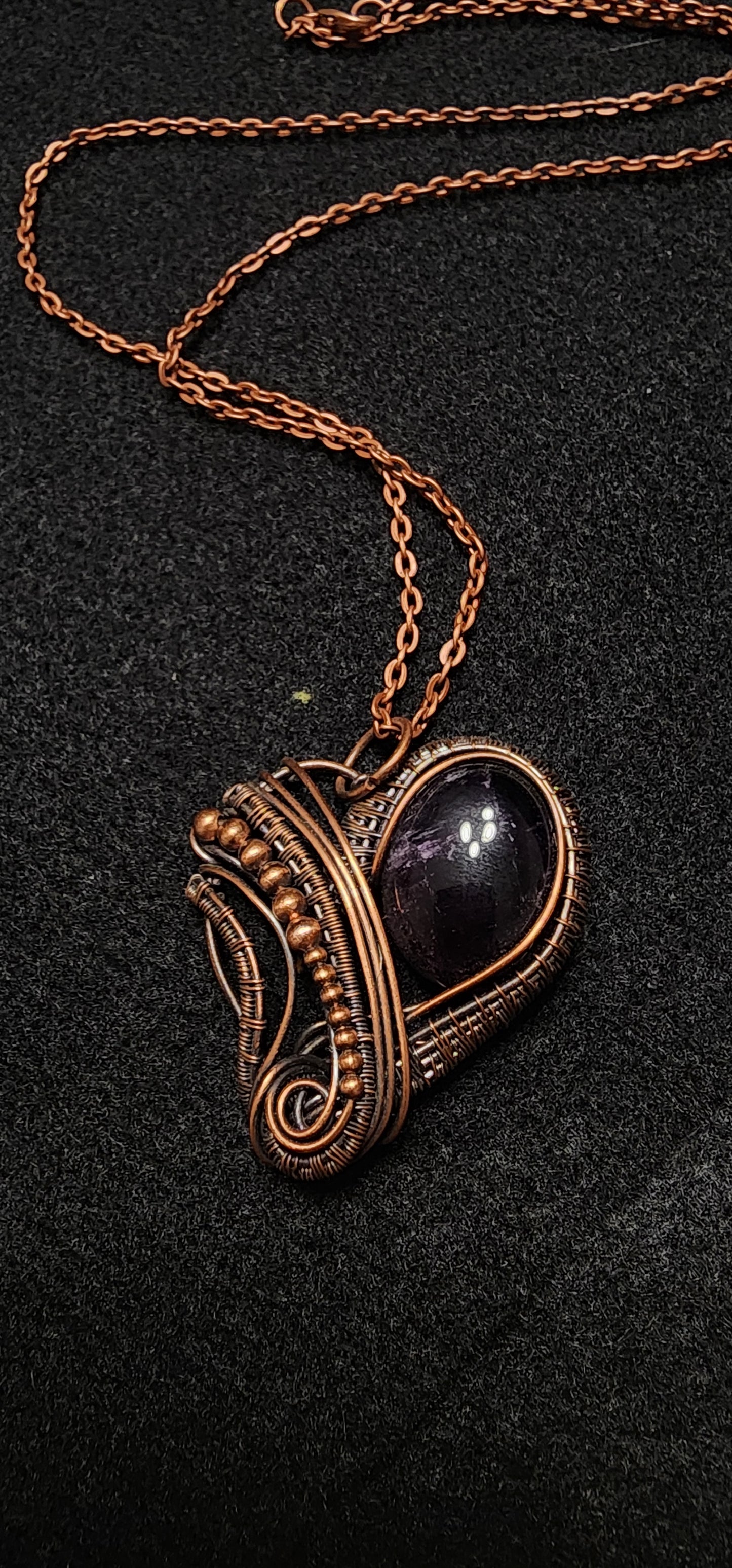 Amethyst heart