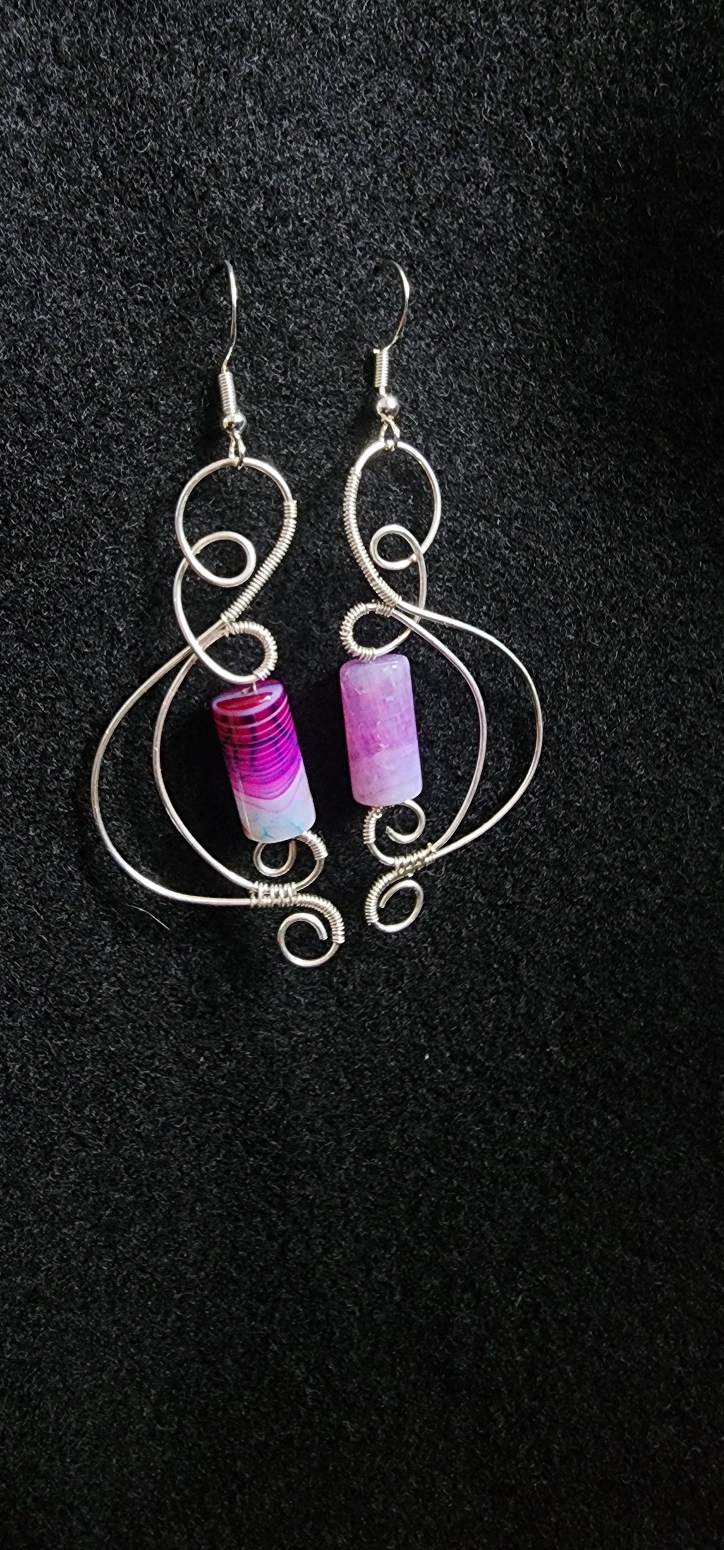 Sterling silver and dyed agate