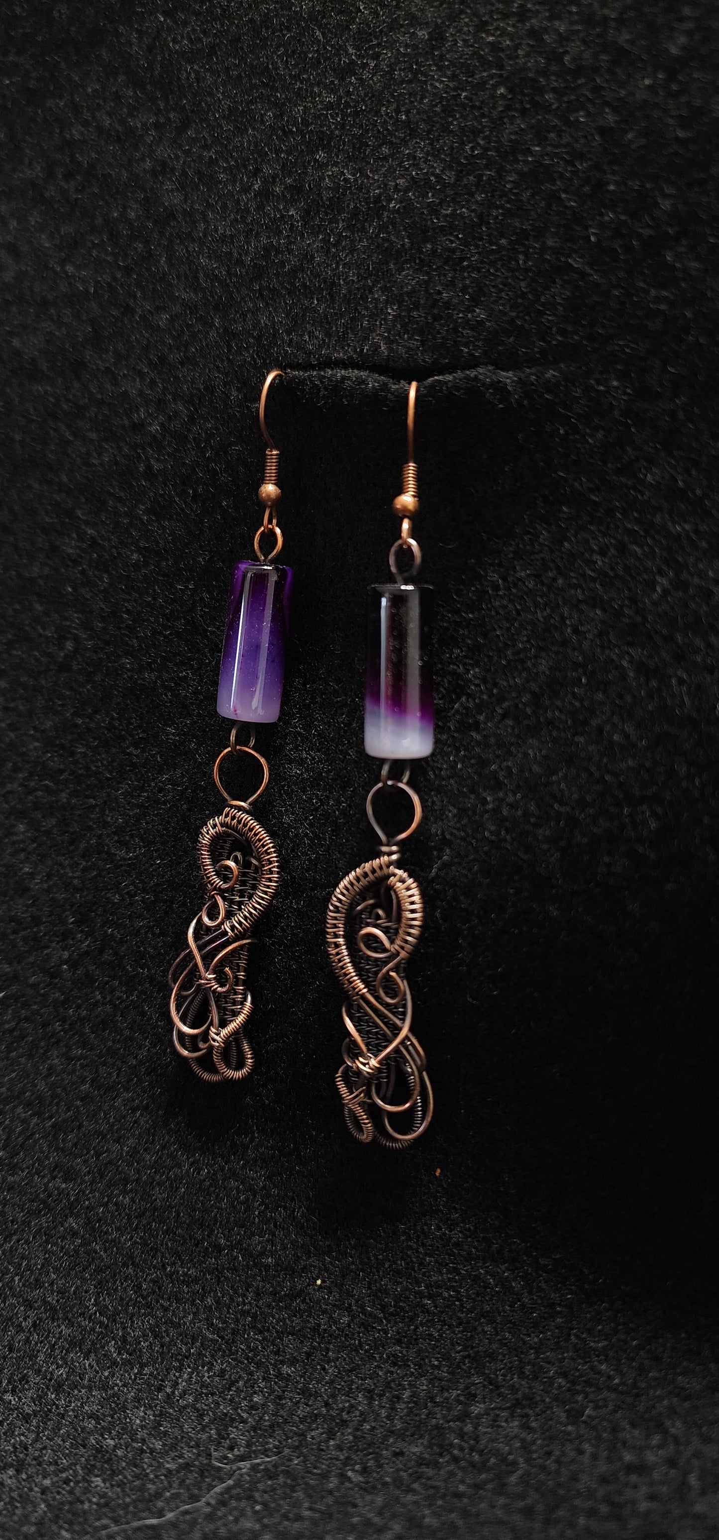 Weaved with Purple Dyed beads