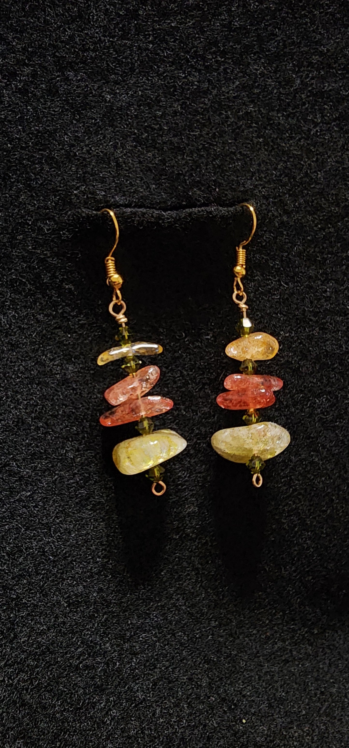 Pink and yellow crystal