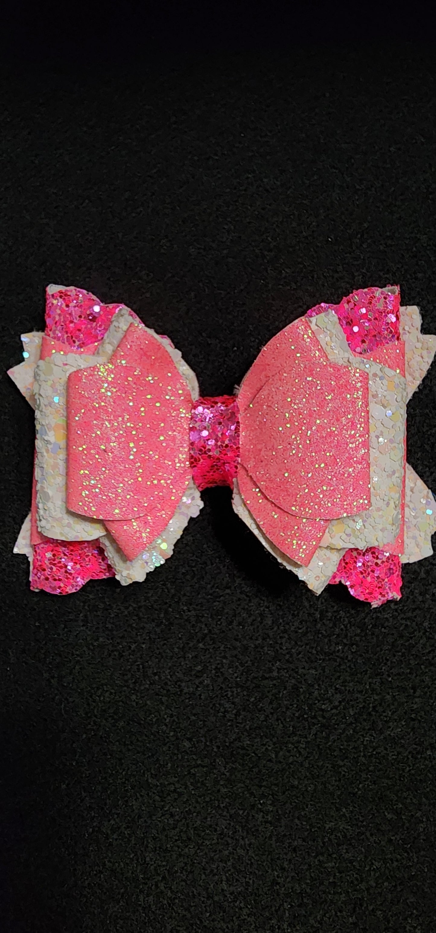 Pink and white sparkle