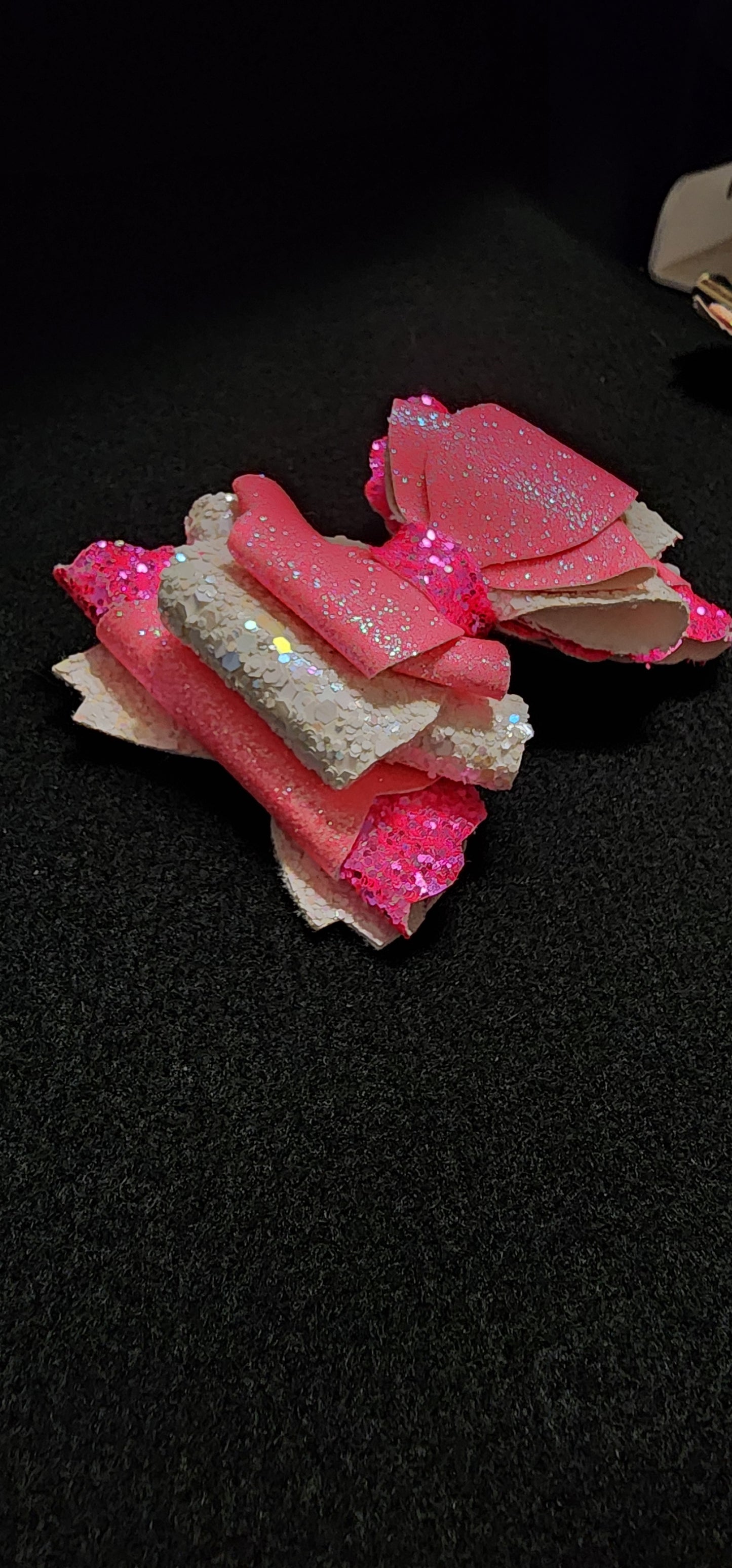 Pink and white sparkle