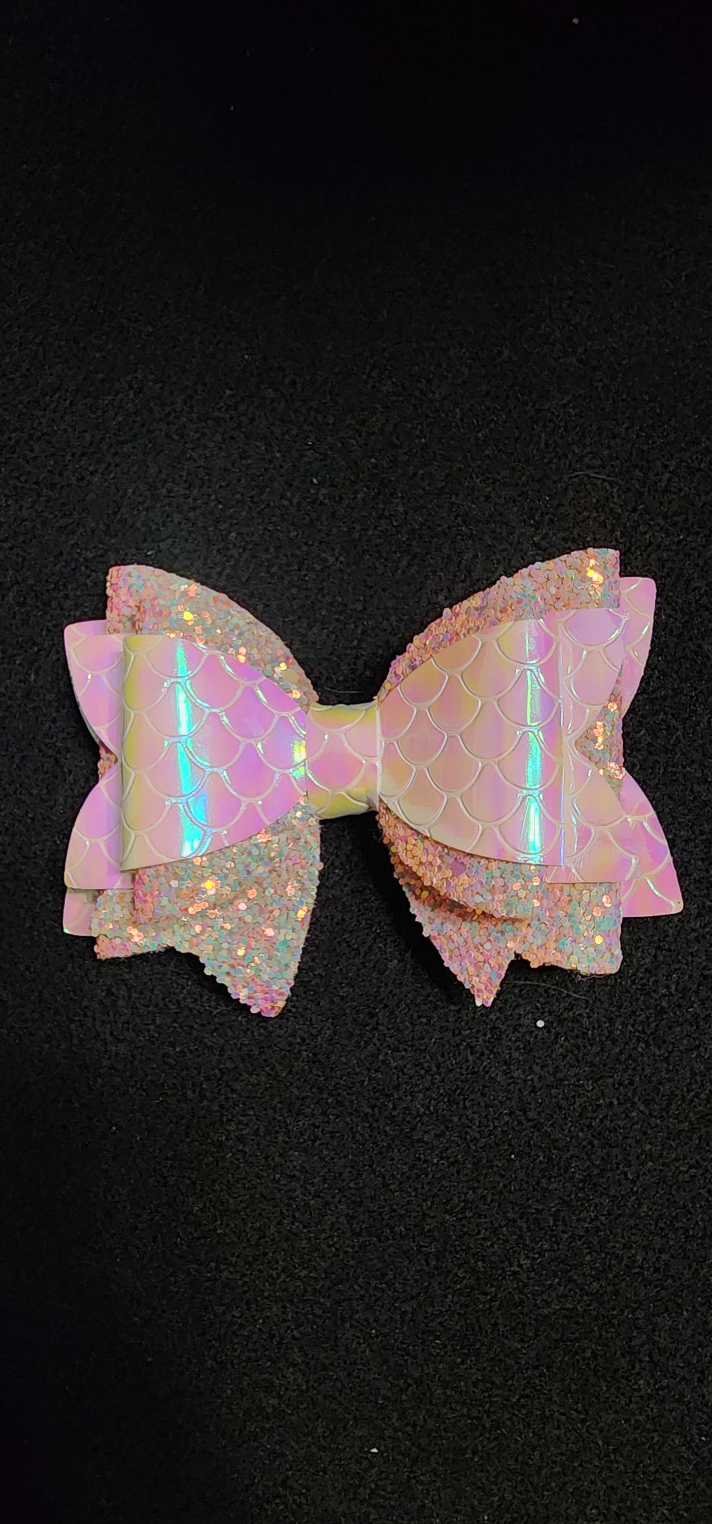 Iridescent mermaid pink and chunky pink sparkle