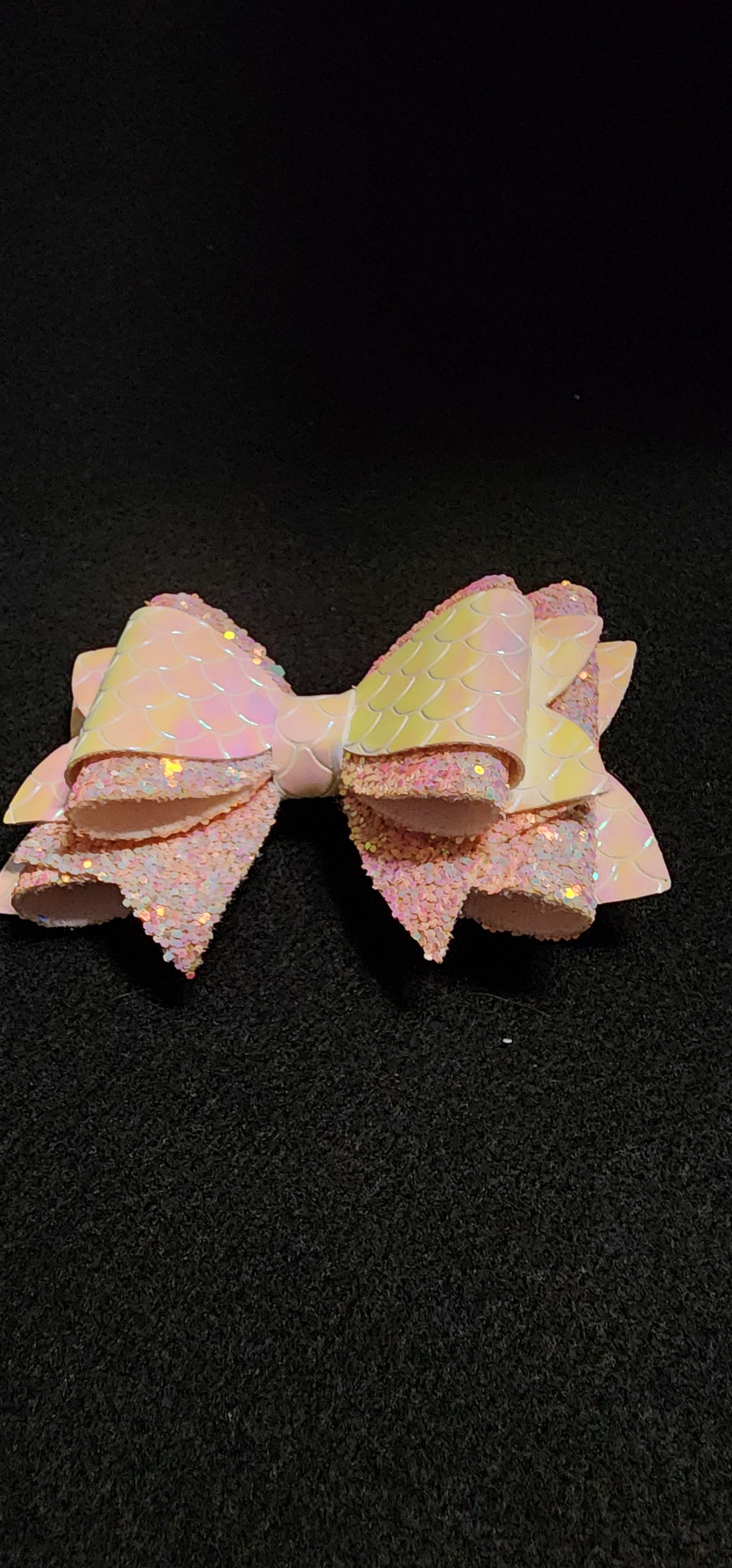Iridescent mermaid pink and chunky pink sparkle