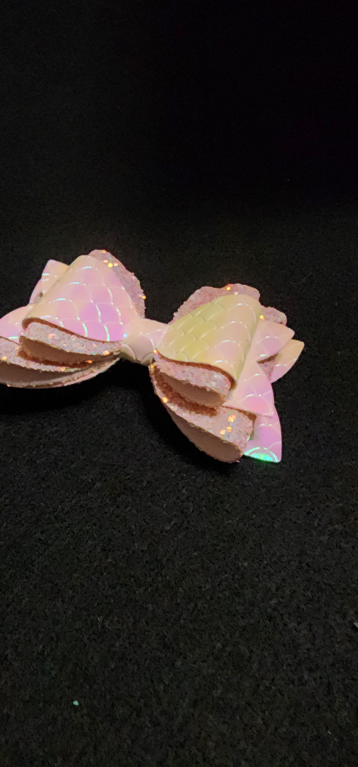 Iridescent mermaid pink and chunky pink sparkle