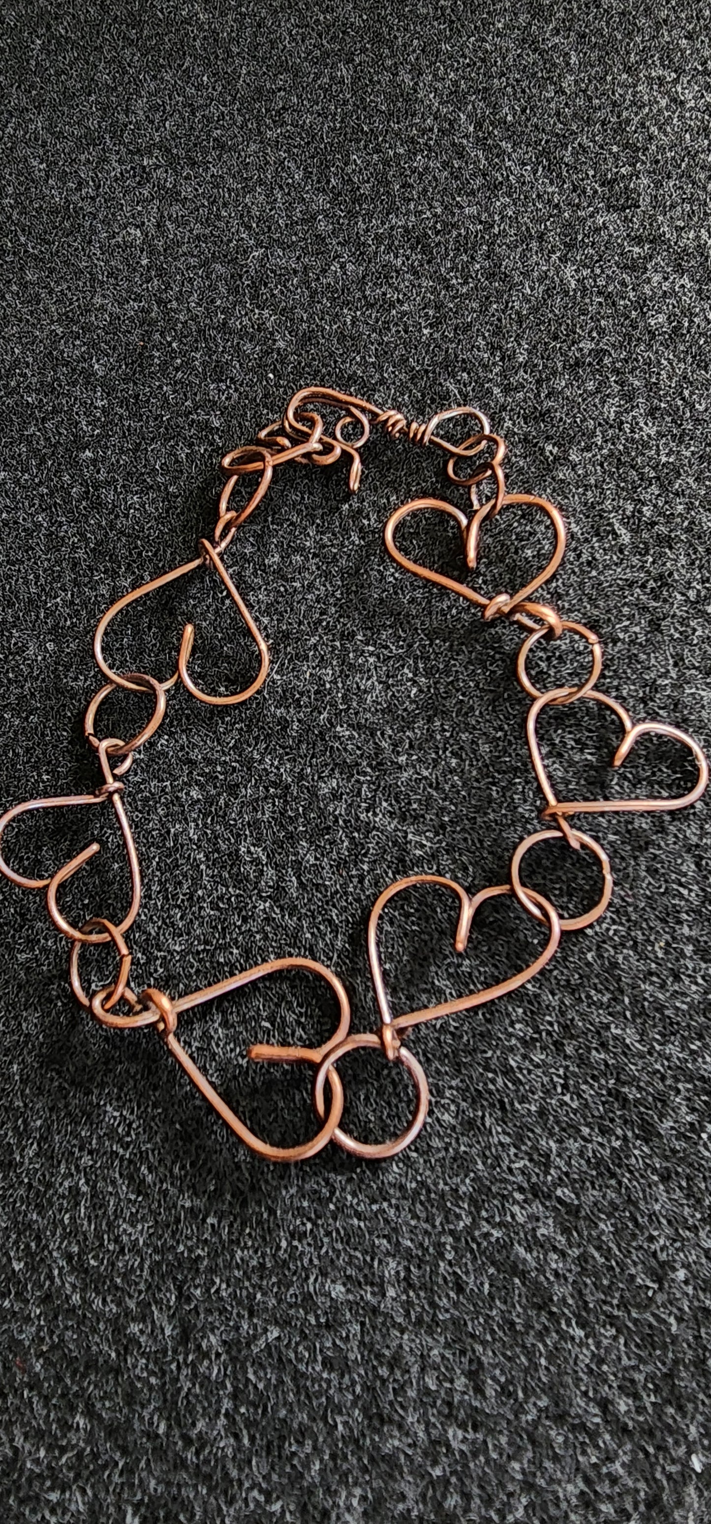 Copper hearts