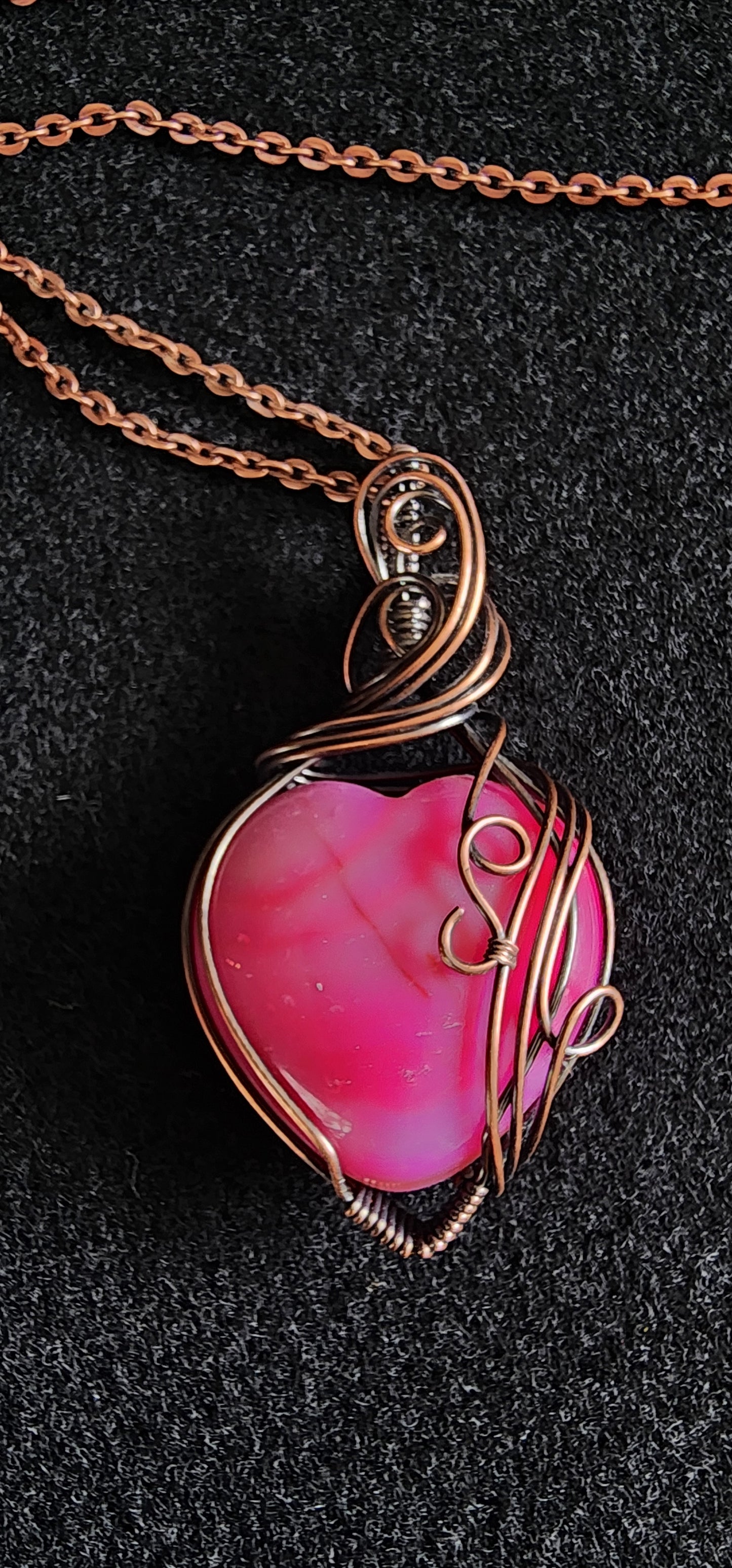 Dyed Pink Heart