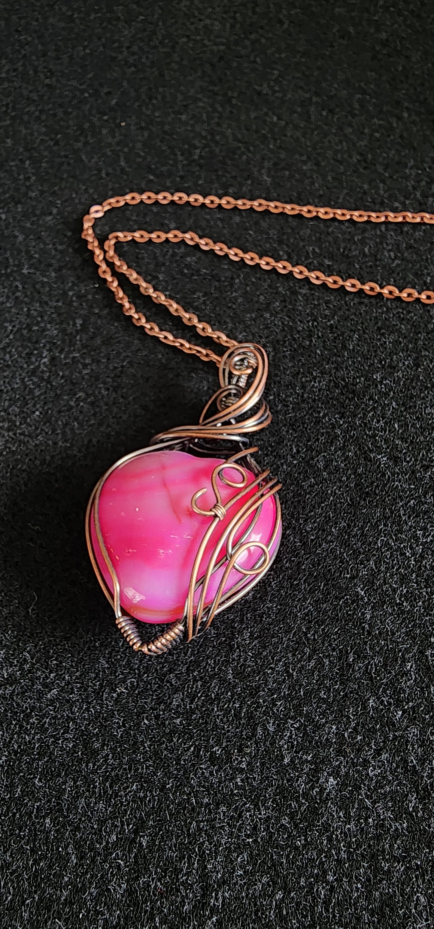 Dyed Pink Heart