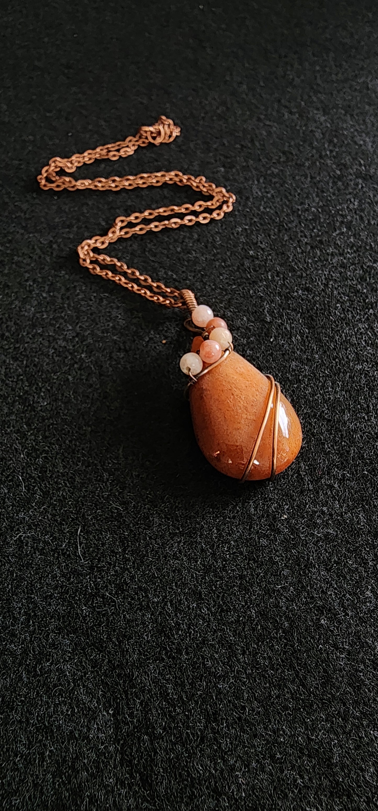 Orange Aventurine and Seasame Jasper