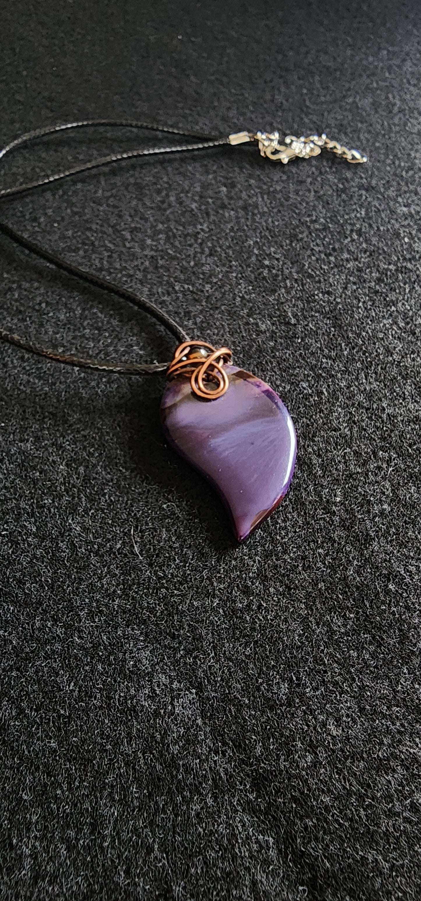 Dyed purple Agate
