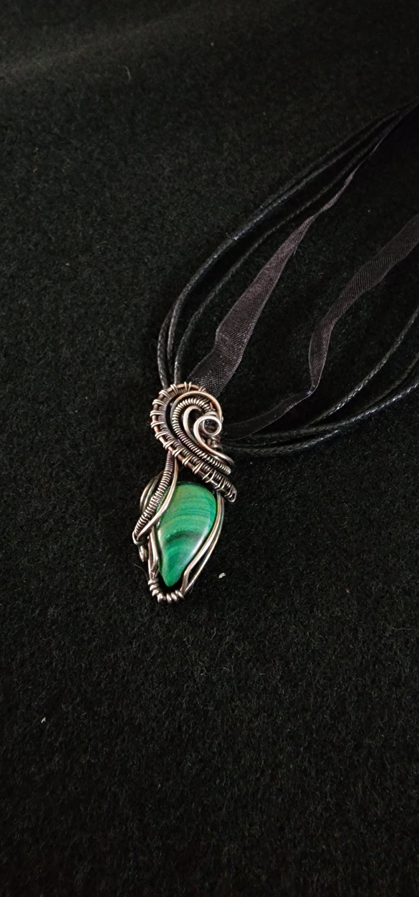 Malachite in Sterling Silver
