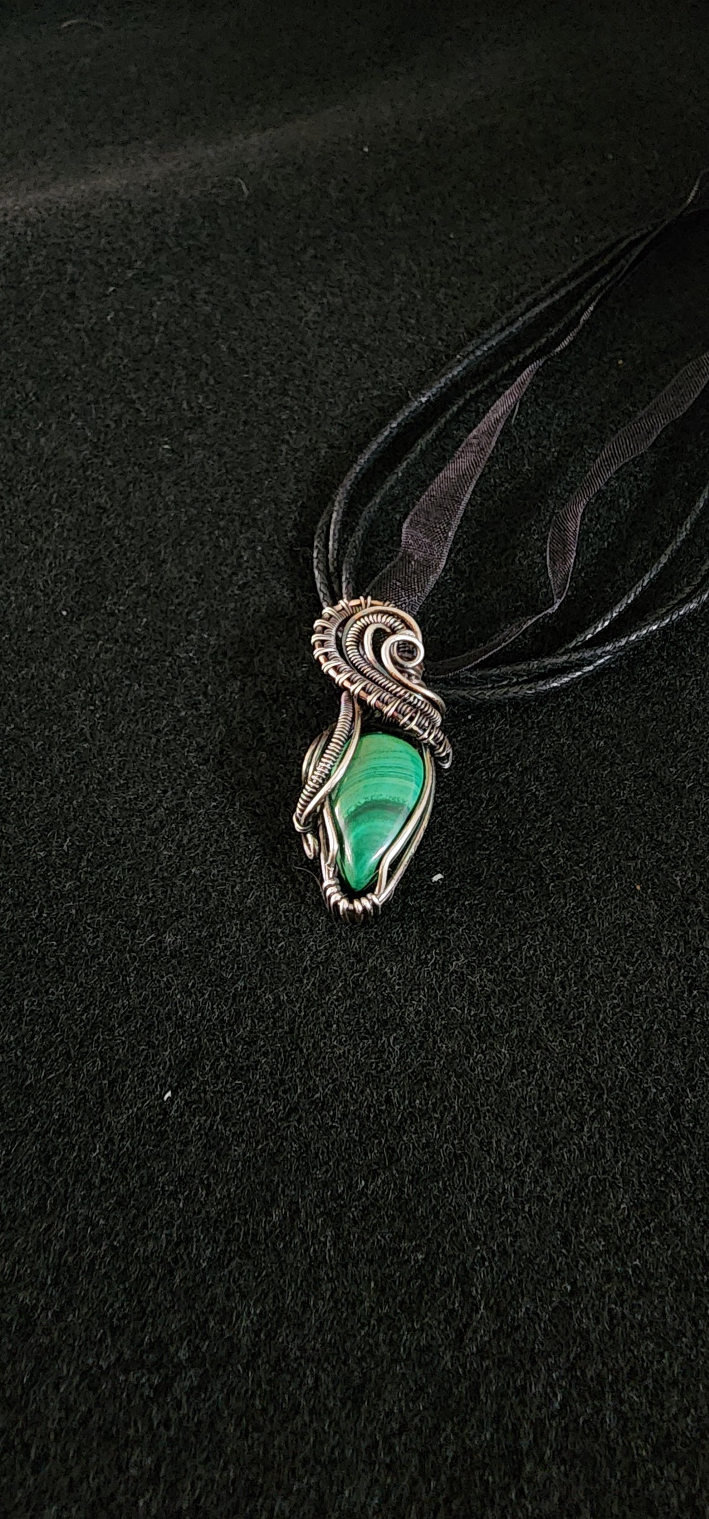 Malachite in Sterling Silver