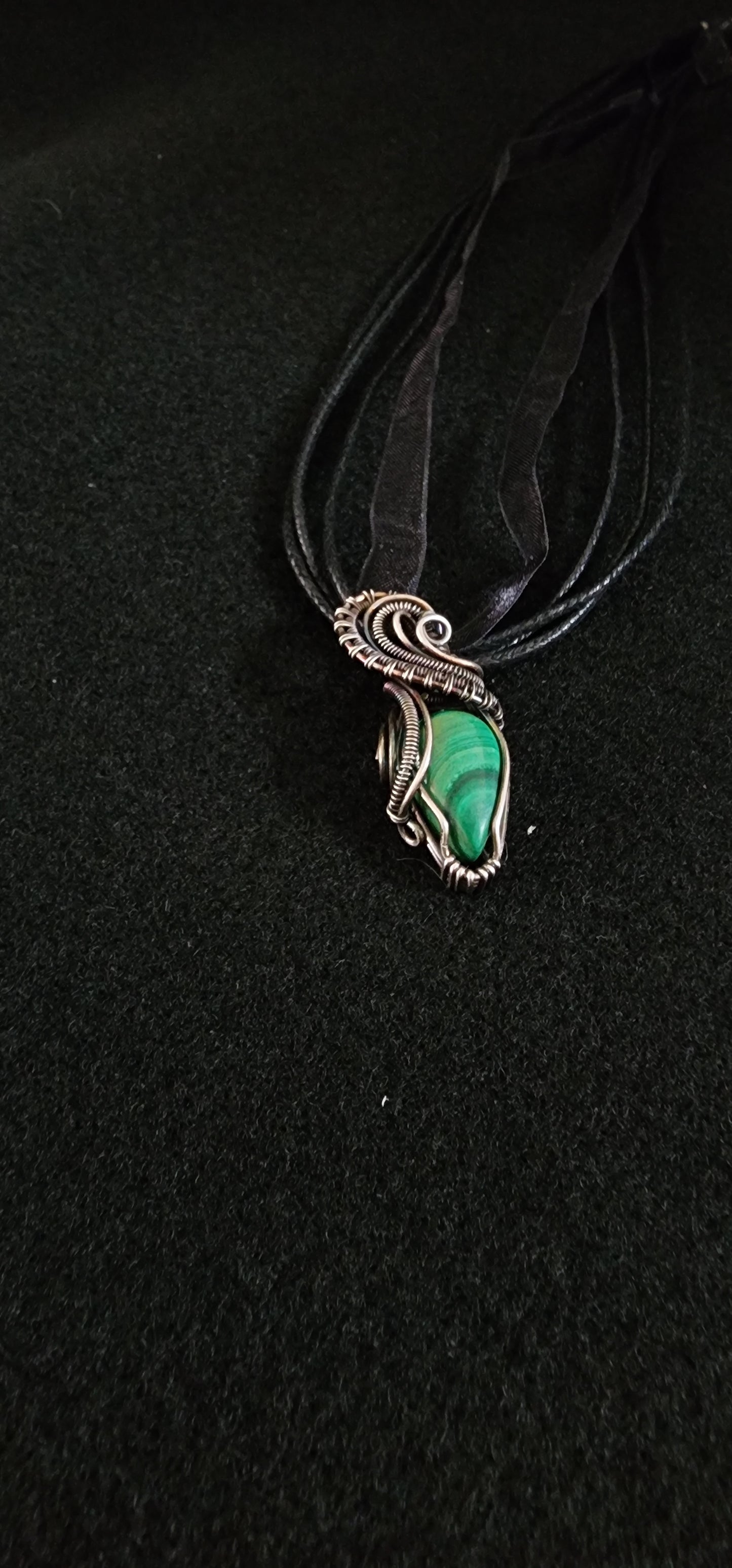 Malachite in Sterling Silver