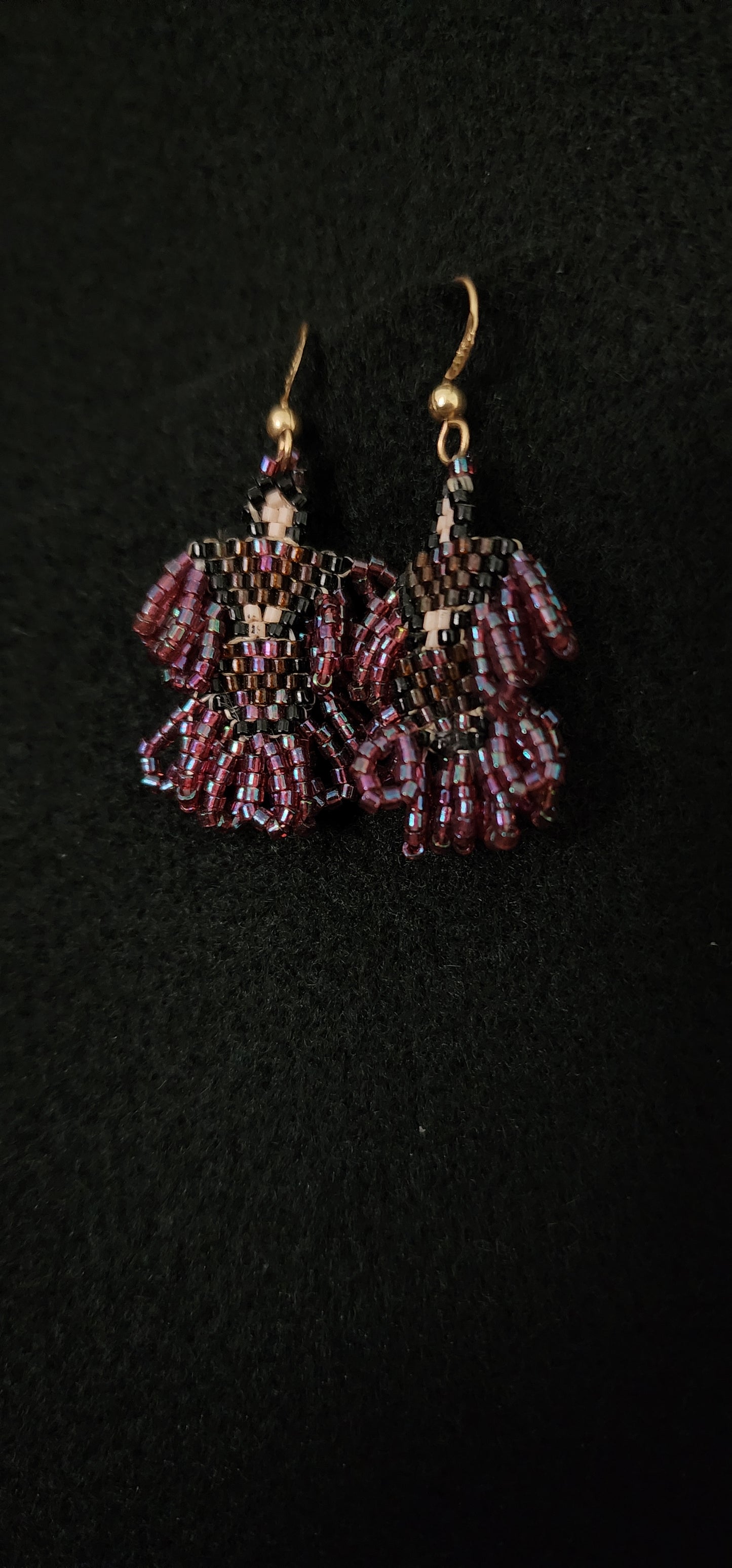 Beaded lady earrings