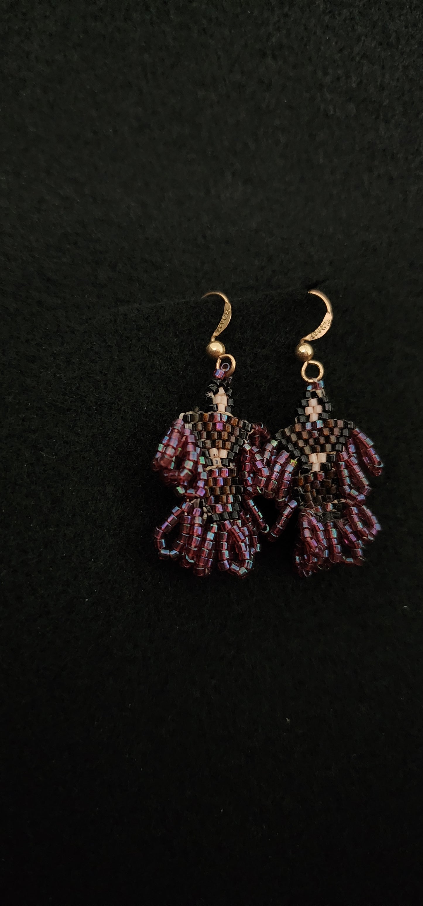 Beaded lady earrings