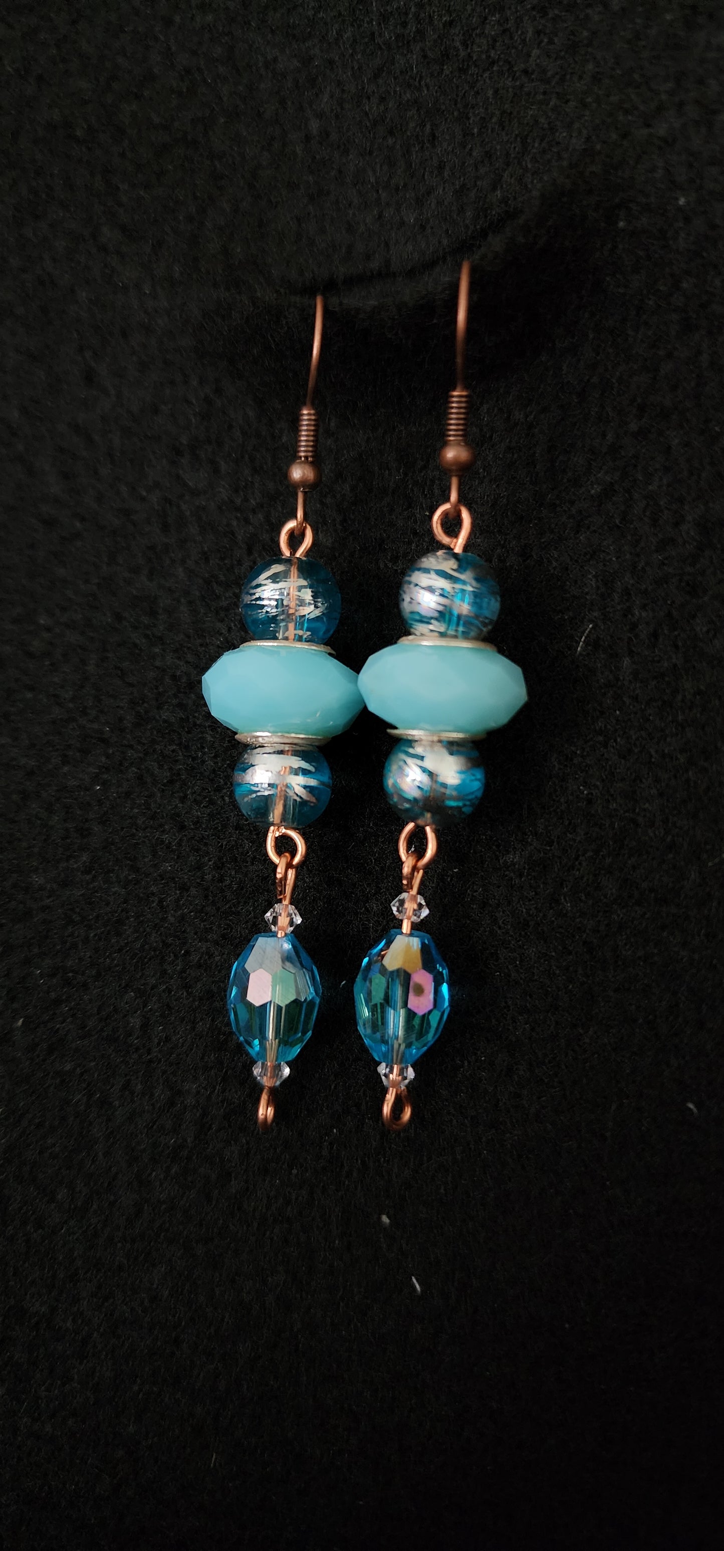 Blue Dangle Earrings