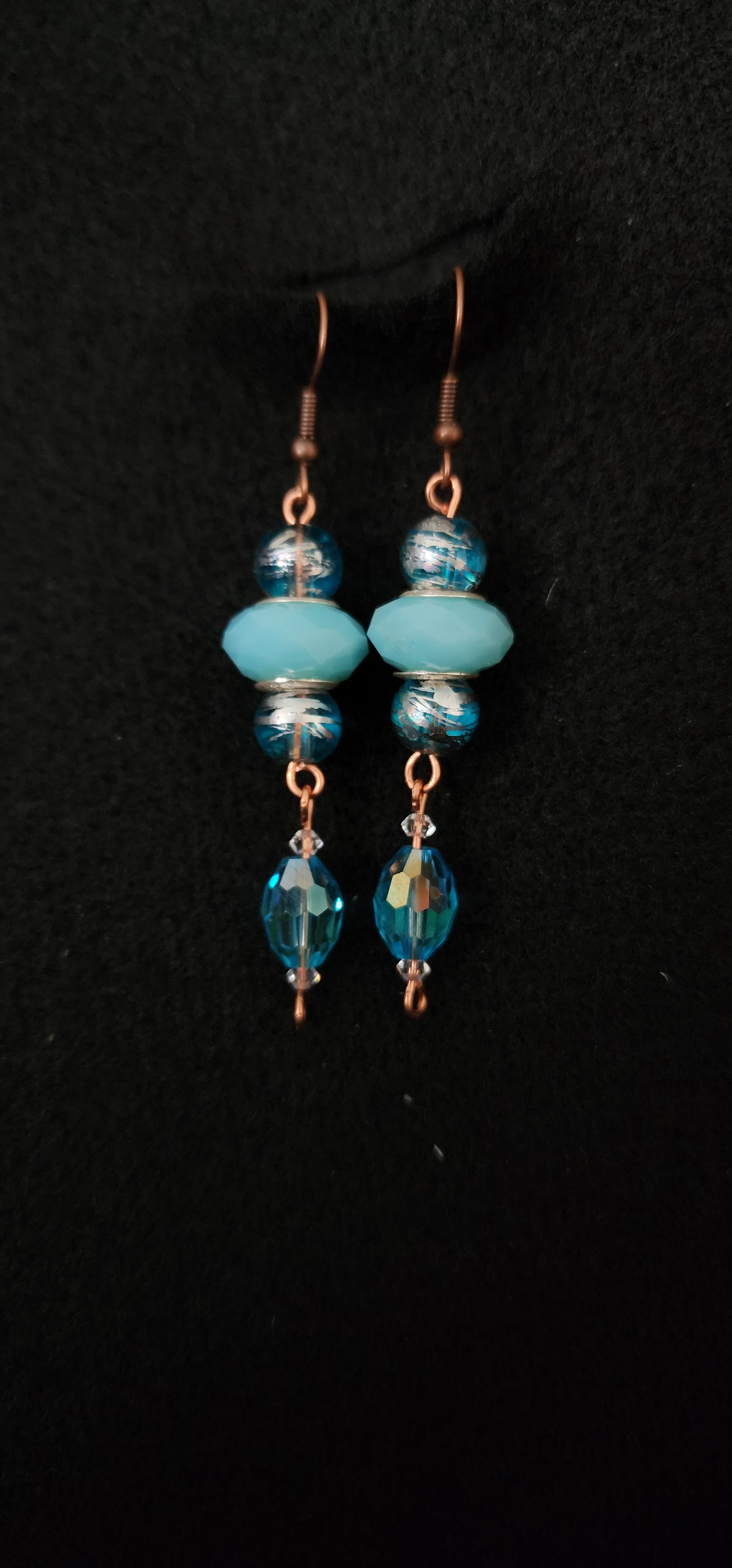 Blue Dangle Earrings