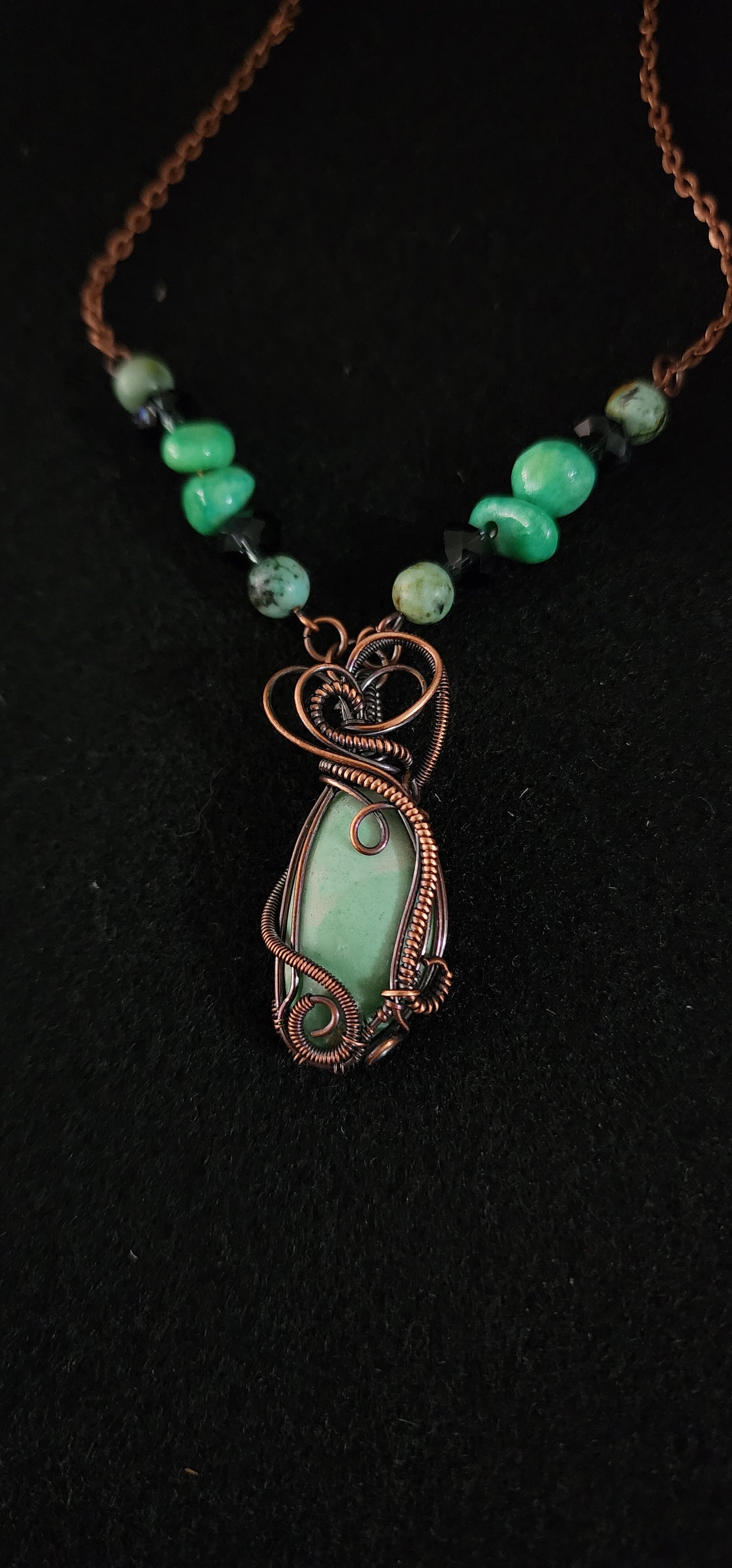 Turquoise pendant and earrings set