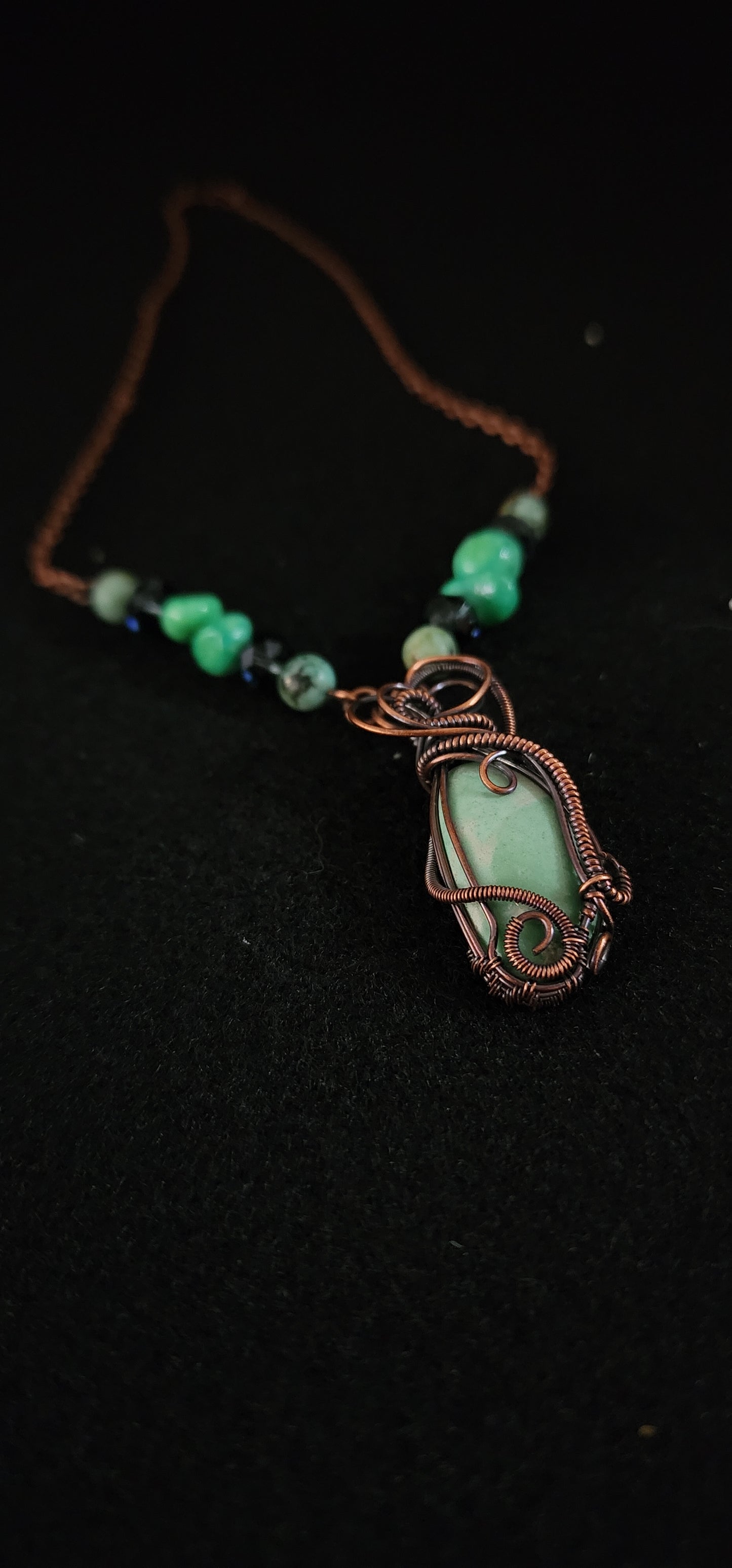 Turquoise pendant and earrings set